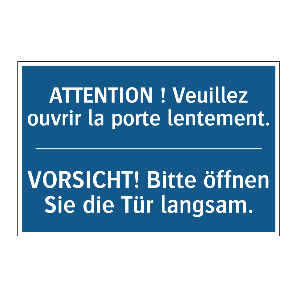 VORSICHT! Bitte öffnen Sie die  /.../ - ATTENTION ! Veuillez ouvrir la  /.../