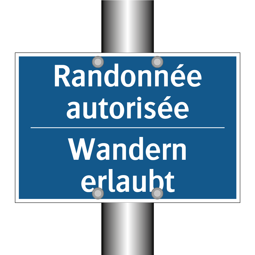 Wandern erlaubt - Randonnée autorisée