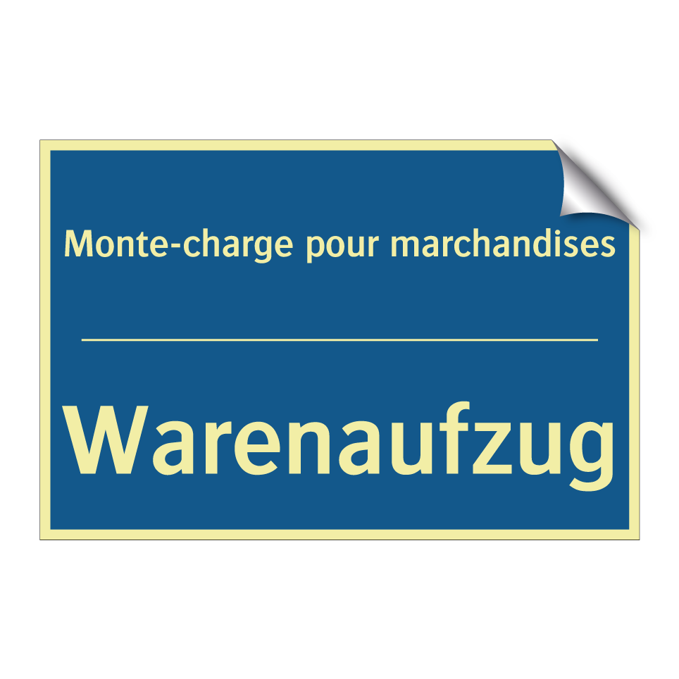 Warenaufzug - Monte-charge pour marchandises