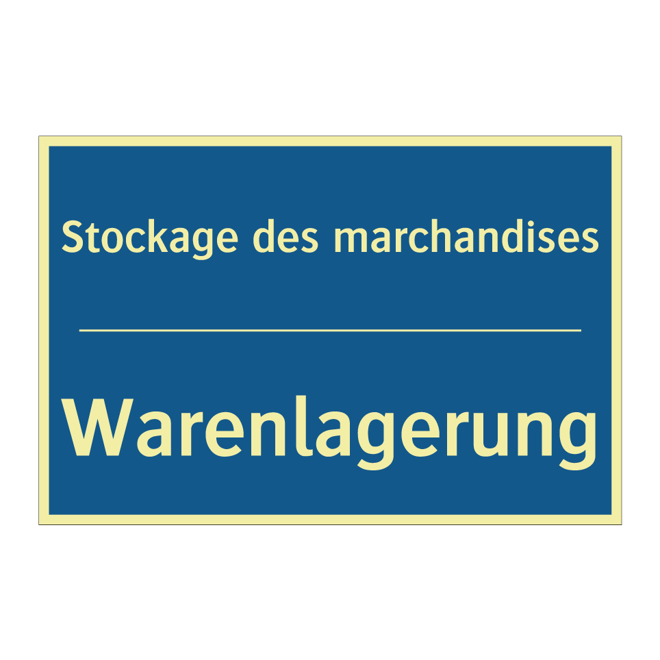 Warenlagerung - Stockage des marchandises