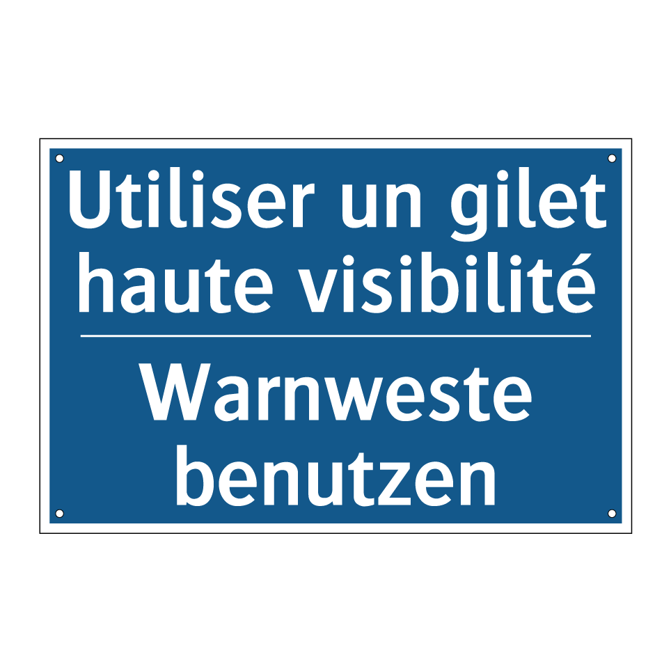 Warnweste benutzen - Utiliser un gilet haute visibilité /.../