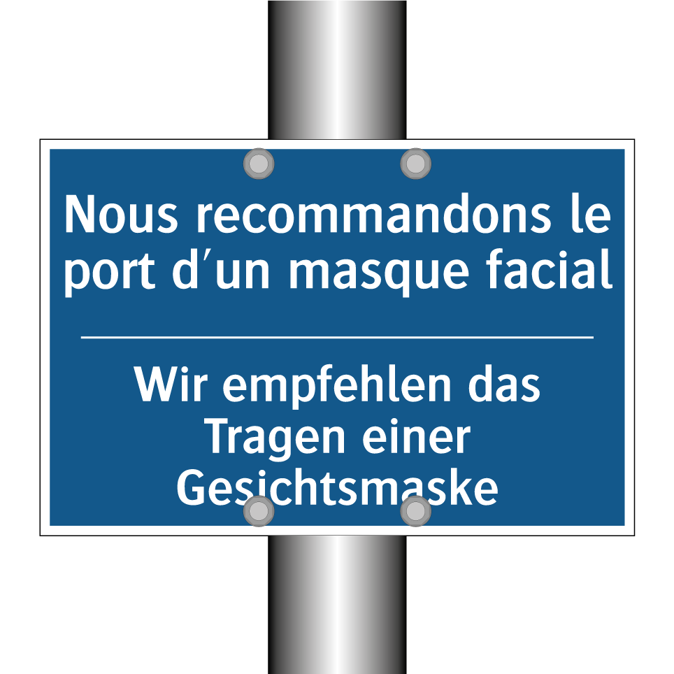 Wir empfehlen das Tragen einer  /.../ - Nous recommandons le port d'un  /.../