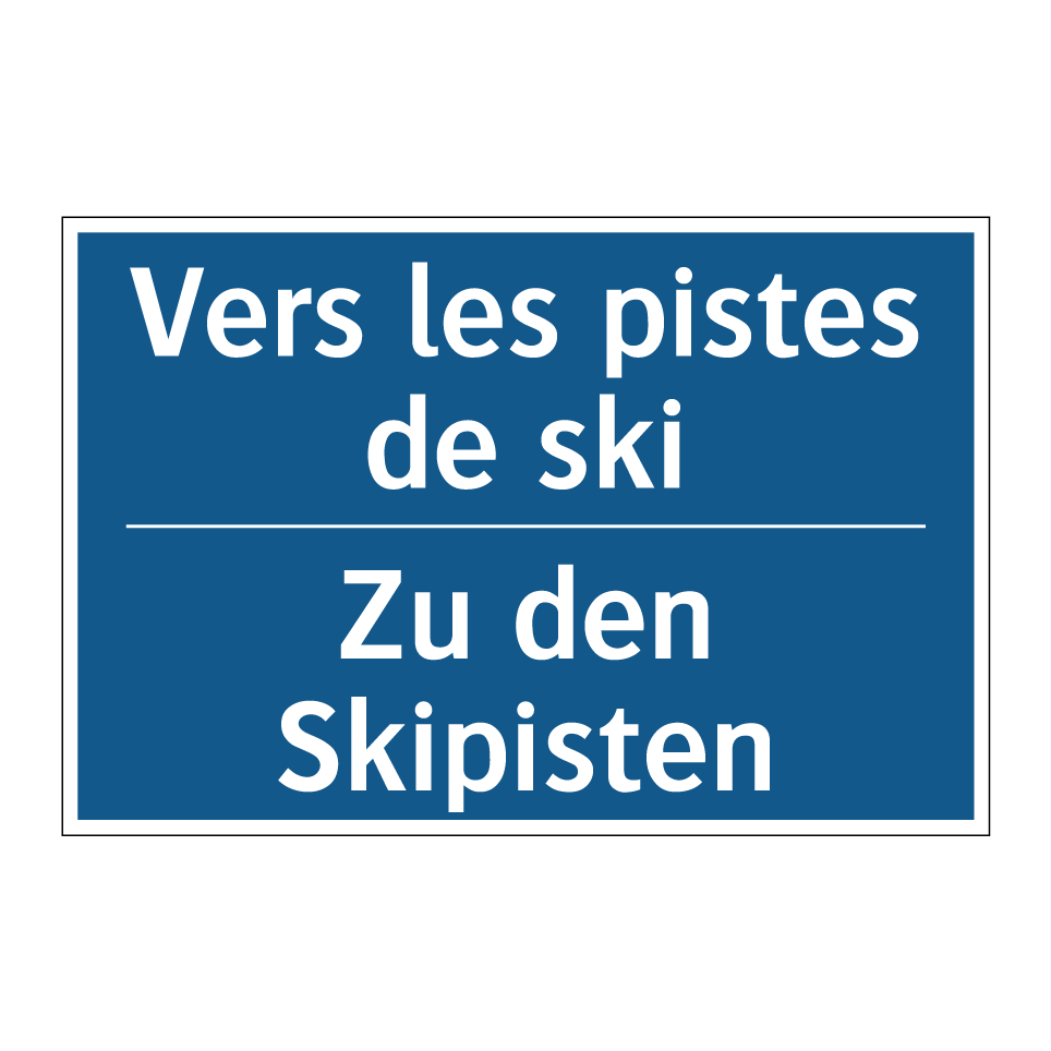Zu den Skipisten - Vers les pistes de ski