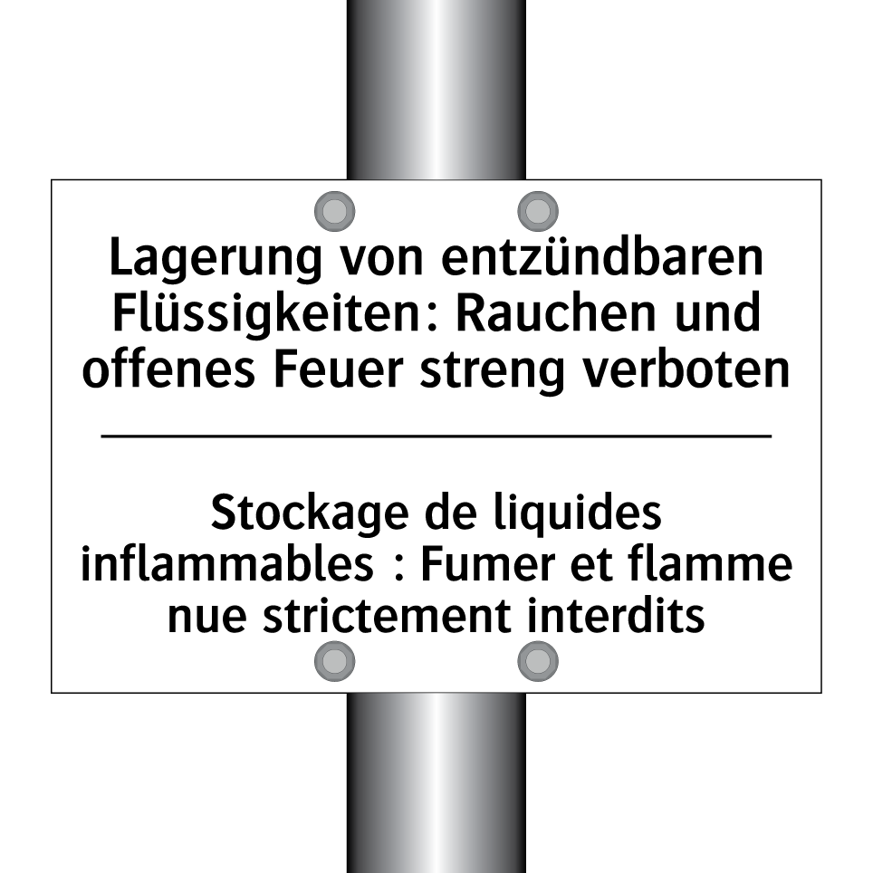 Lagerung von entzündbaren Flüssigkeiten: /.../ - Stockage de liquides inflammables /.../