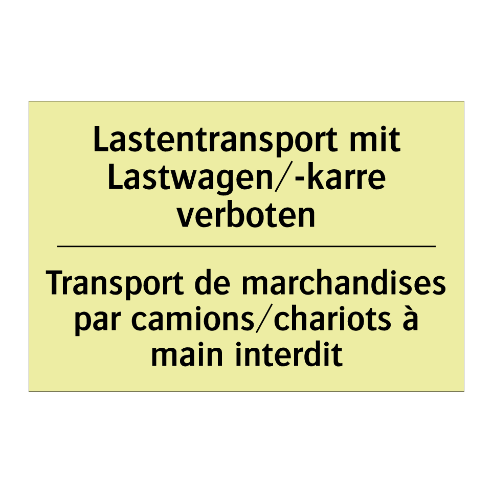 Lastentransport mit Lastwagen/-karre /.../ - Transport de marchandises par /.../