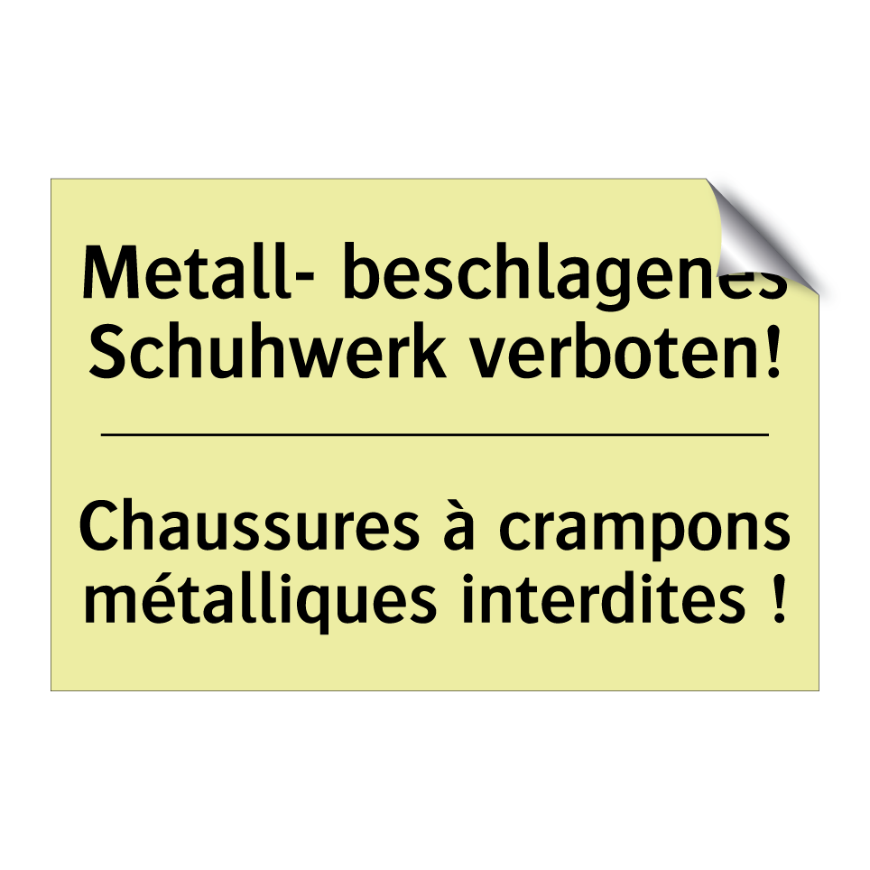 Metall- beschlagenes Schuhwerk /.../ - Chaussures à crampons métalliques /.../