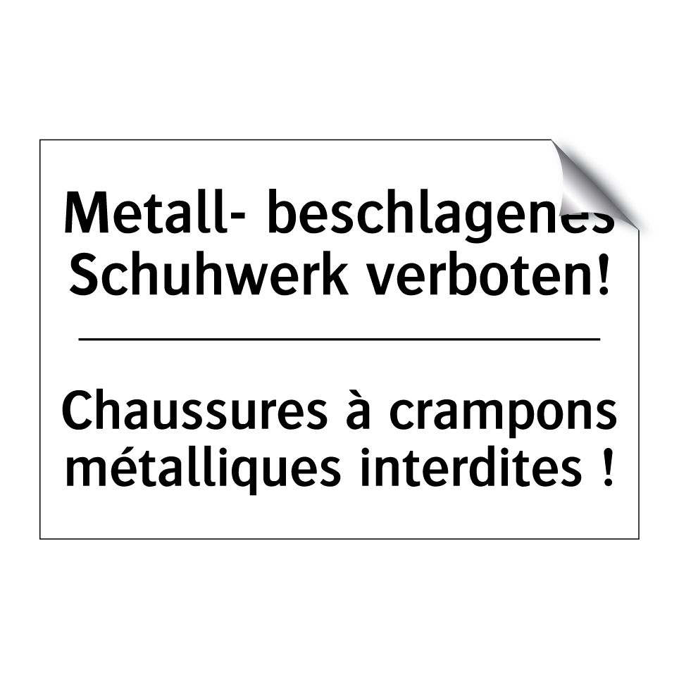 Metall- beschlagenes Schuhwerk /.../ - Chaussures à crampons métalliques /.../