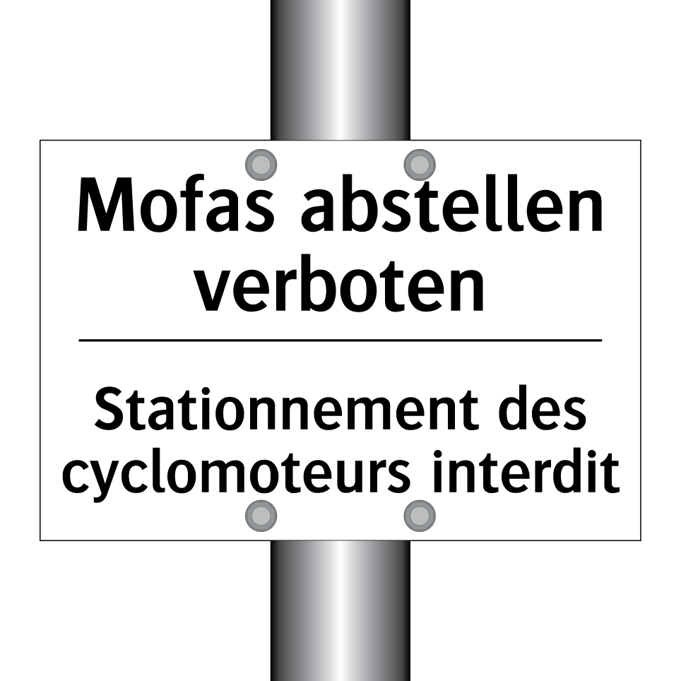Mofas abstellen verboten - Stationnement des cyclomoteurs /.../