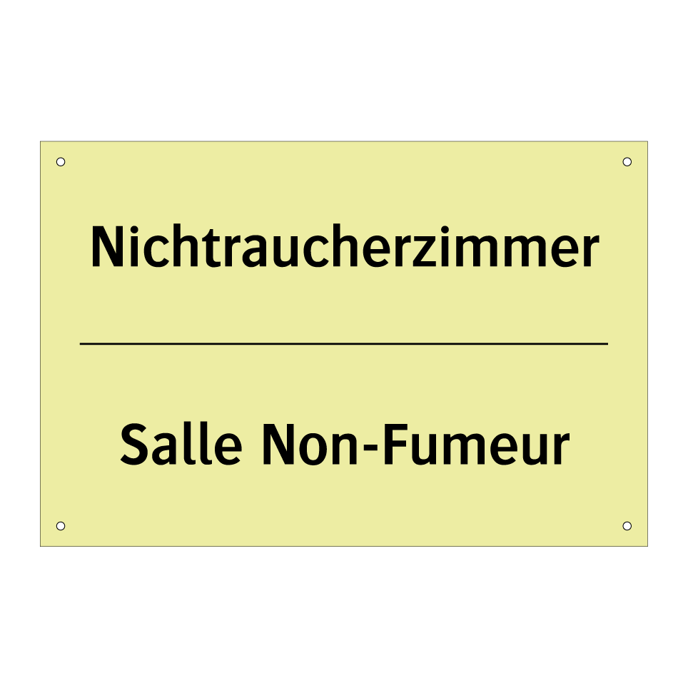Nichtraucherzimmer - Salle Non-Fumeur