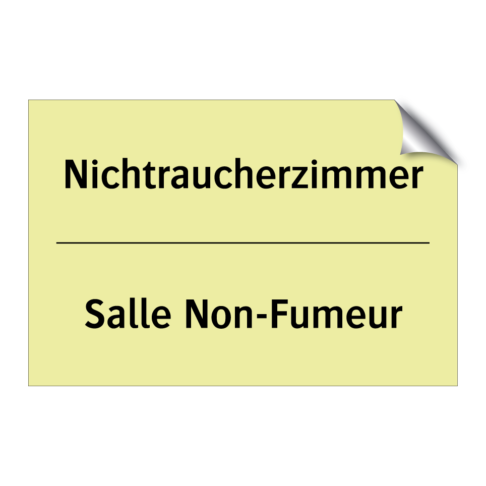 Nichtraucherzimmer - Salle Non-Fumeur