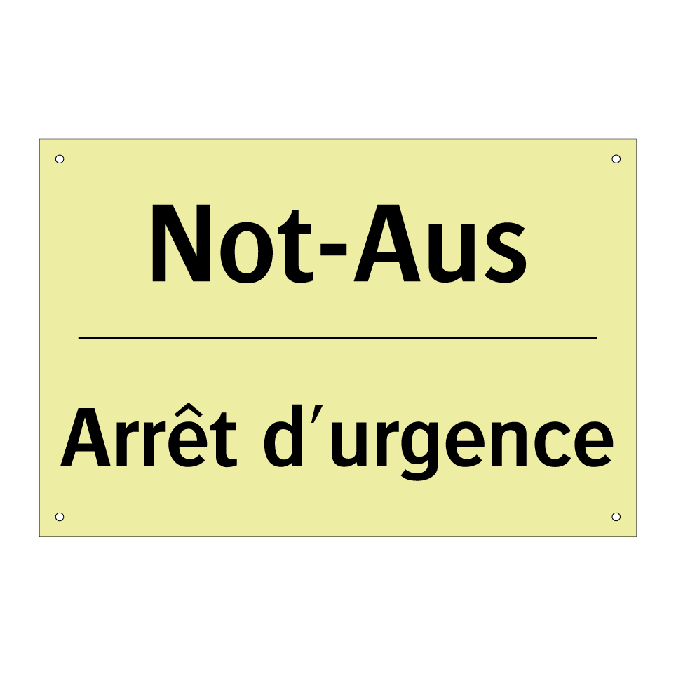 Not-Aus - Arrêt d'urgence