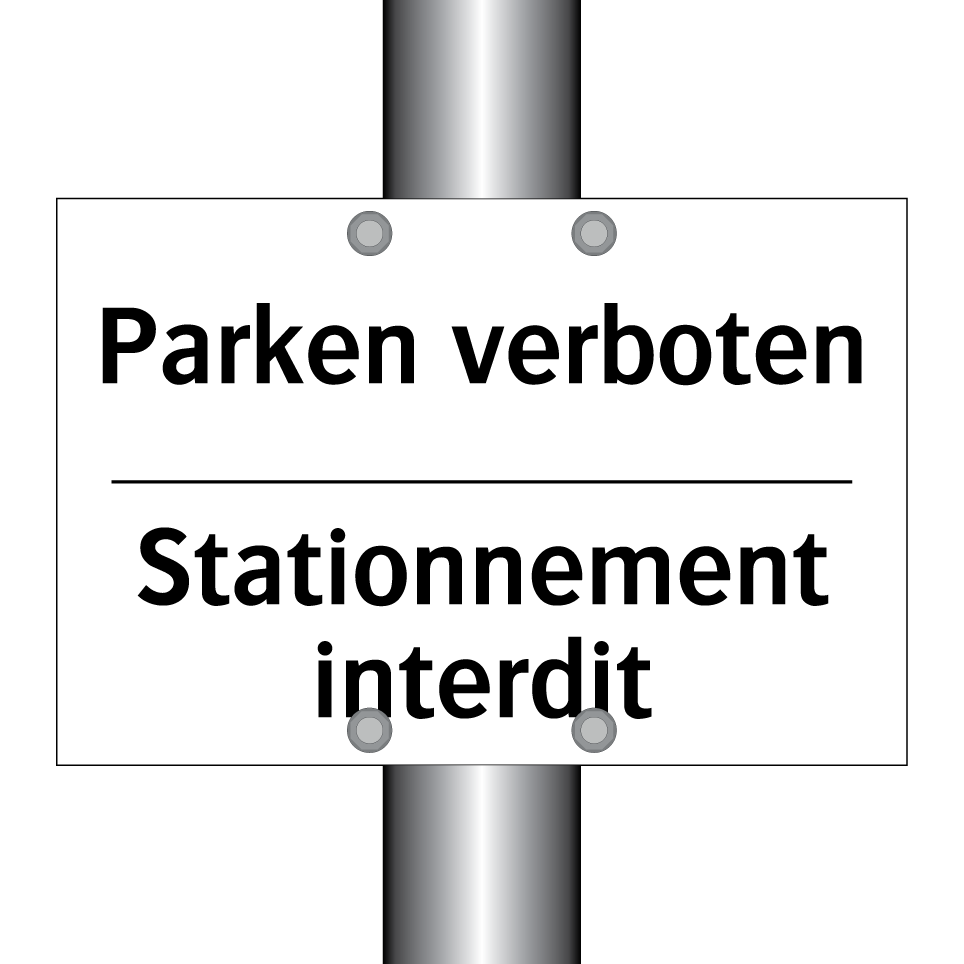 Parken verboten - Stationnement interdit