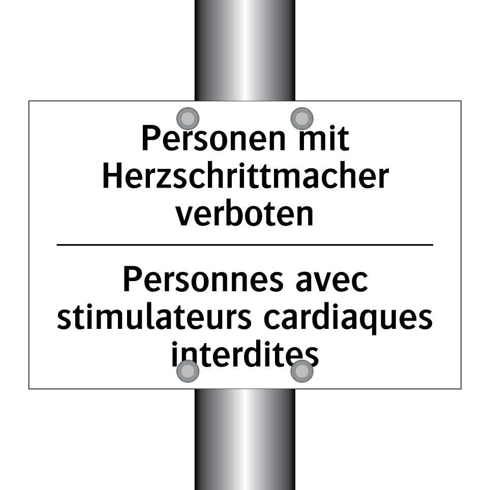 Personen mit Herzschrittmacher /.../ - Personnes avec stimulateurs cardiaques /.../