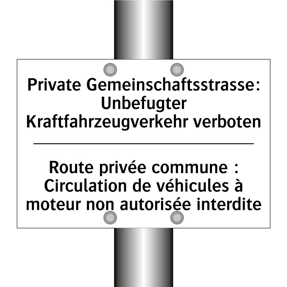 Private Gemeinschaftsstrasse: /.../ - Route privée commune : Circulation /.../