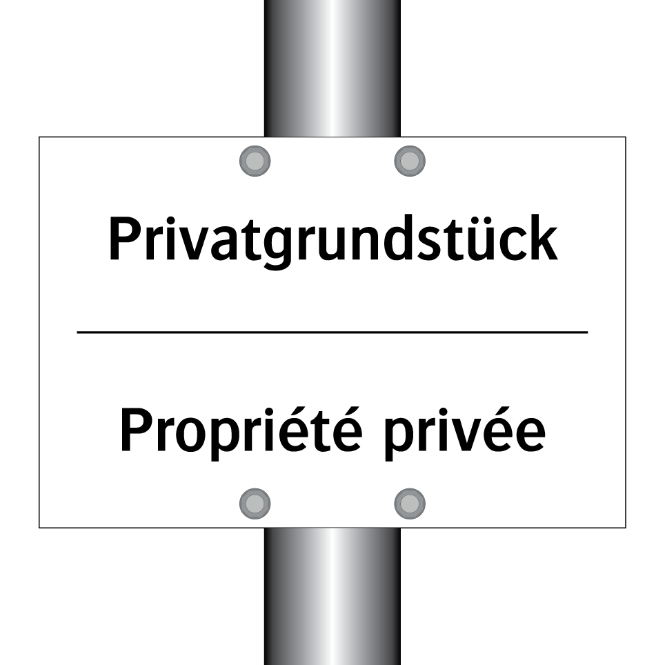 Privatgrundstück - Propriété privée