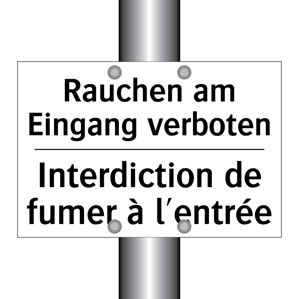 Rauchen am Eingang verboten - Interdiction de fumer à l'entrée /.../