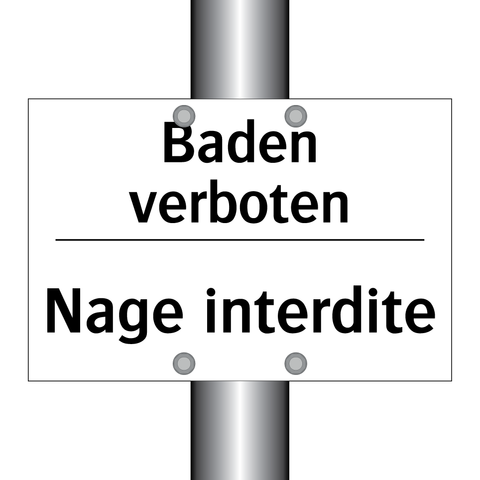 Baden verboten - Nage interdite