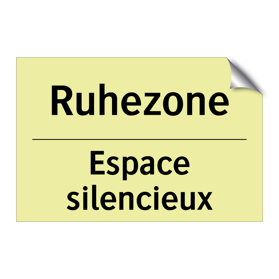 Ruhezone - Espace silencieux