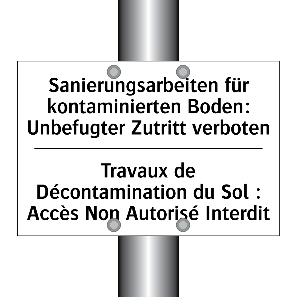 Sanierungsarbeiten für kontaminierten /.../ - Travaux de Décontamination du /.../