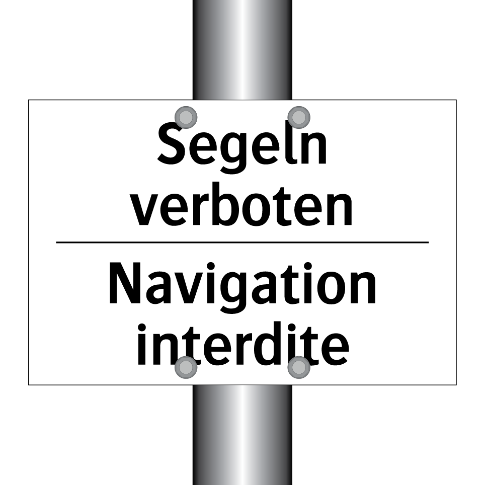 Segeln verboten - Navigation interdite