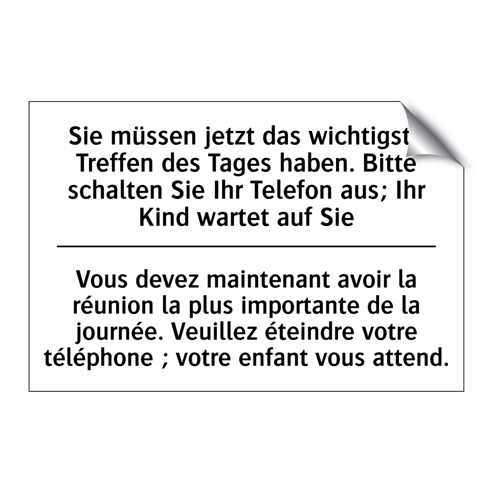 Sie müssen jetzt das wichtigste /.../ - Vous devez maintenant avoir la /.../