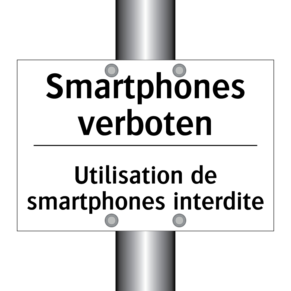 Smartphones verboten - Utilisation de smartphones interdite /.../