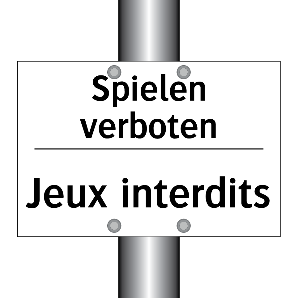 Spielen verboten - Jeux interdits