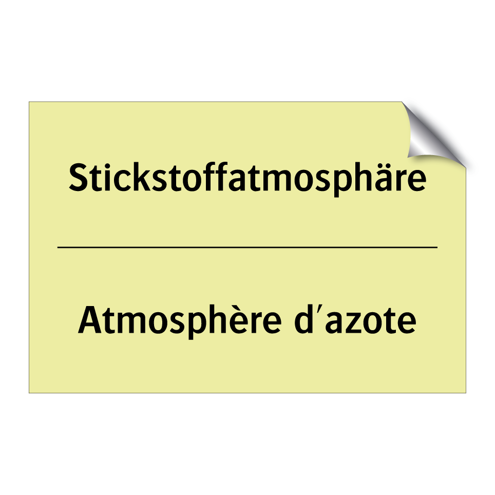 Stickstoffatmosphäre - Atmosphère d'azote