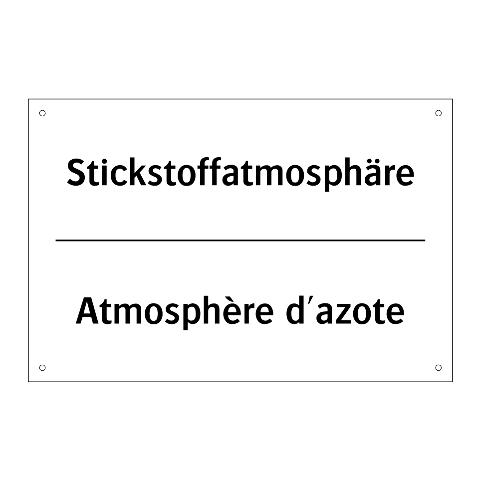 Stickstoffatmosphäre - Atmosphère d'azote