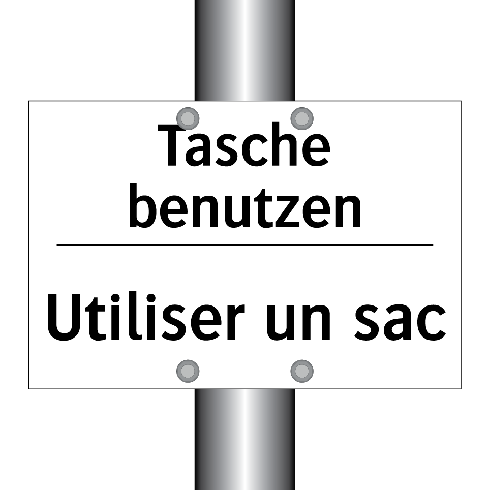 Tasche benutzen - Utiliser un sac