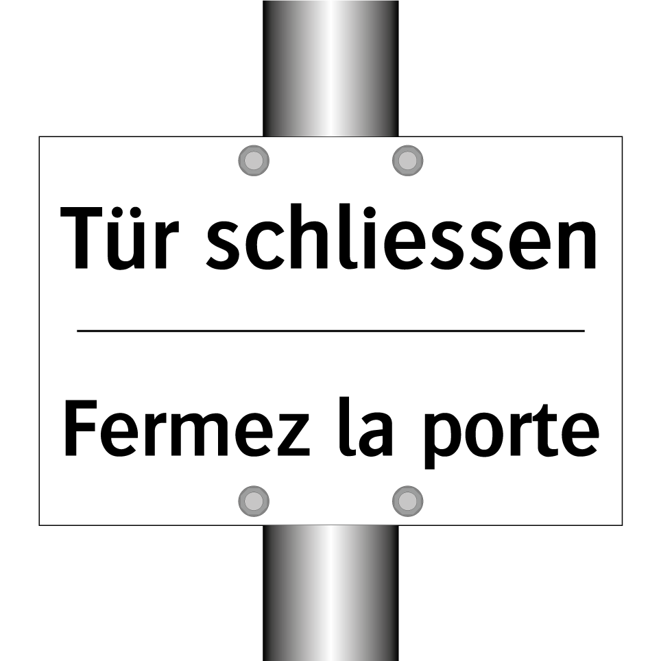 Tür schliessen - Fermez la porte