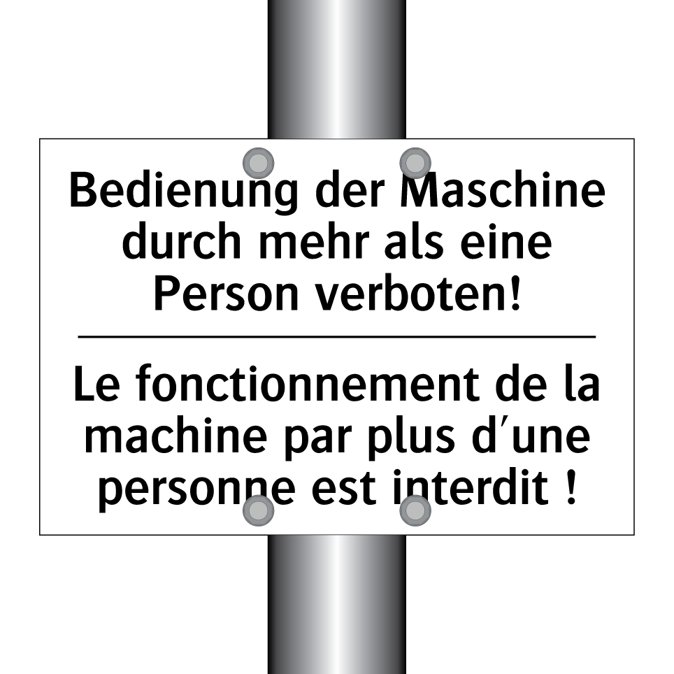 Bedienung der Maschine durch mehr /.../ - Le fonctionnement de la machine /.../