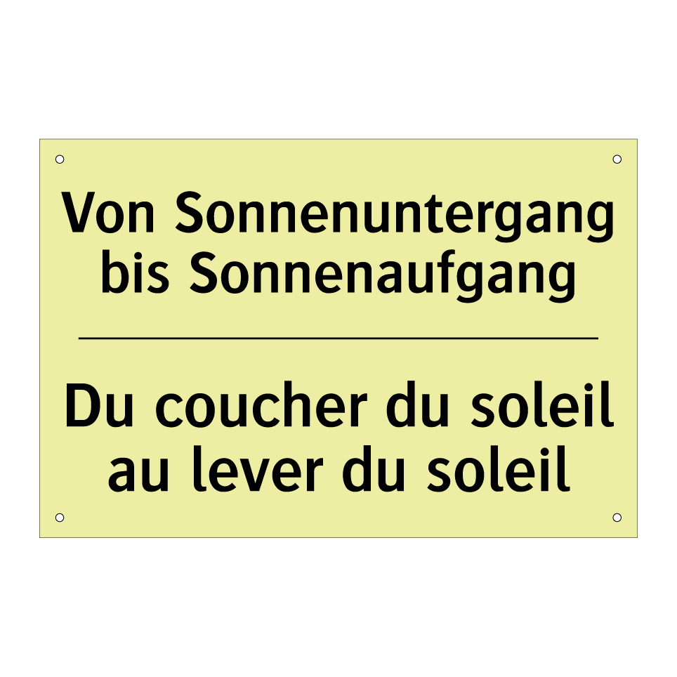 Von Sonnenuntergang bis Sonnenaufgang /.../ - Du coucher du soleil au lever /.../