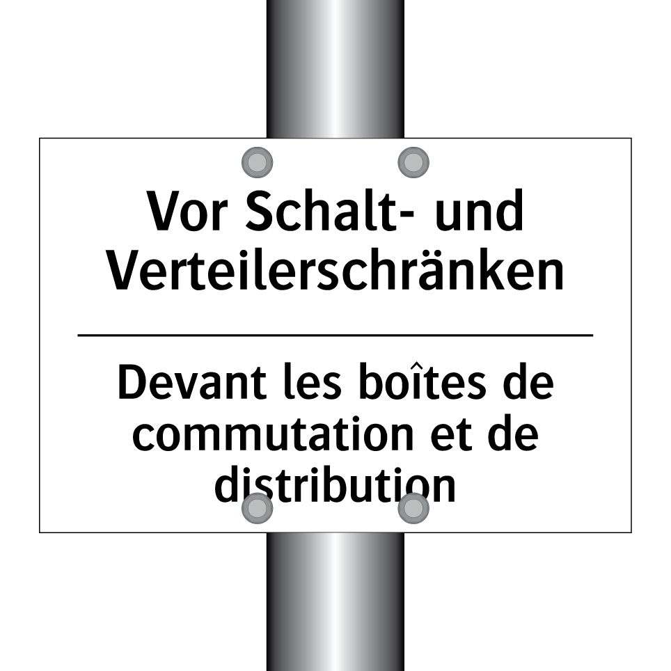 Vor Schalt- und Verteilerschränken /.../ - Devant les boîtes de commutation /.../