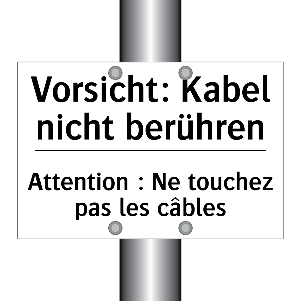Vorsicht: Kabel nicht berühren - Attention : Ne touchez pas les /.../