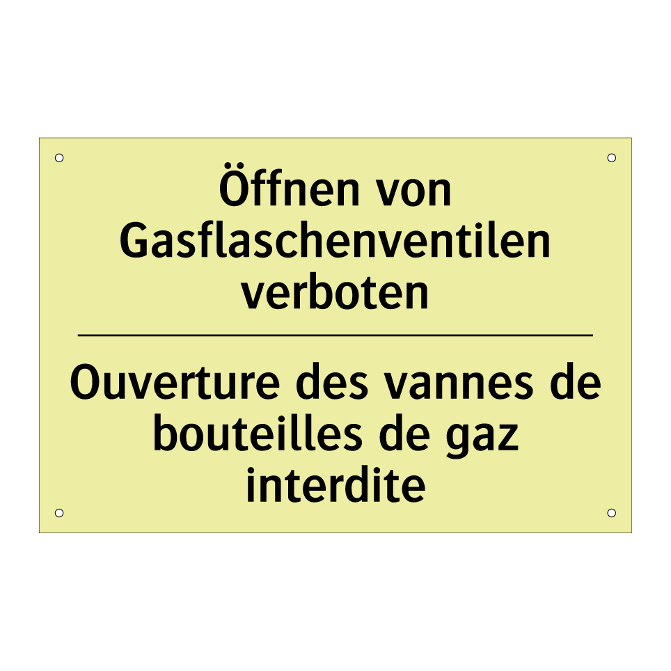 Öffnen von Gasflaschenventilen /.../ - Ouverture des vannes de bouteilles /.../