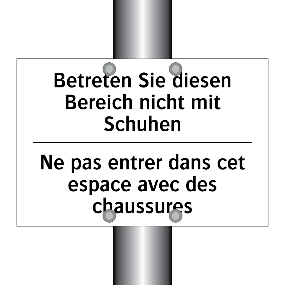 Betreten Sie diesen Bereich nicht /.../ - Ne pas entrer dans cet espace /.../