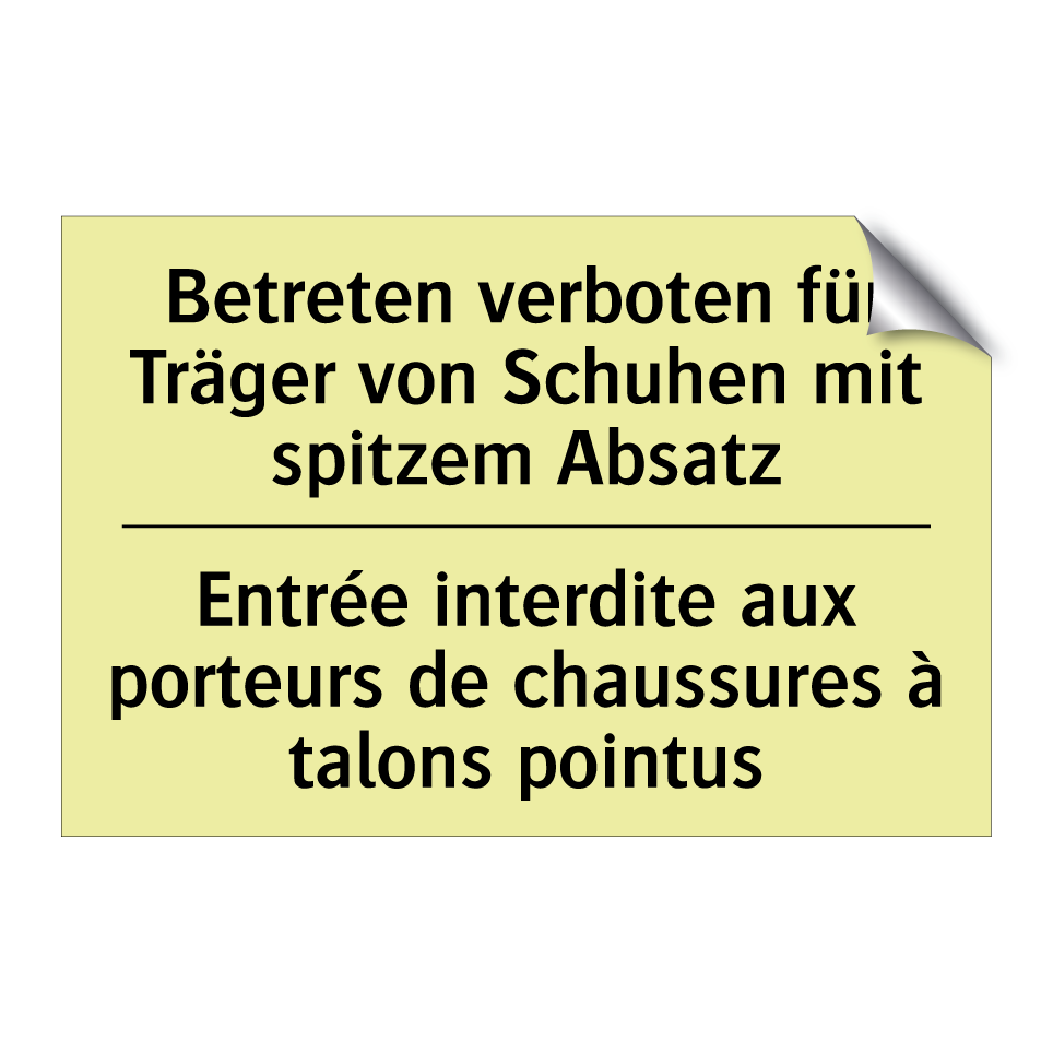 Betreten verboten für Träger von /.../ - Entrée interdite aux porteurs /.../