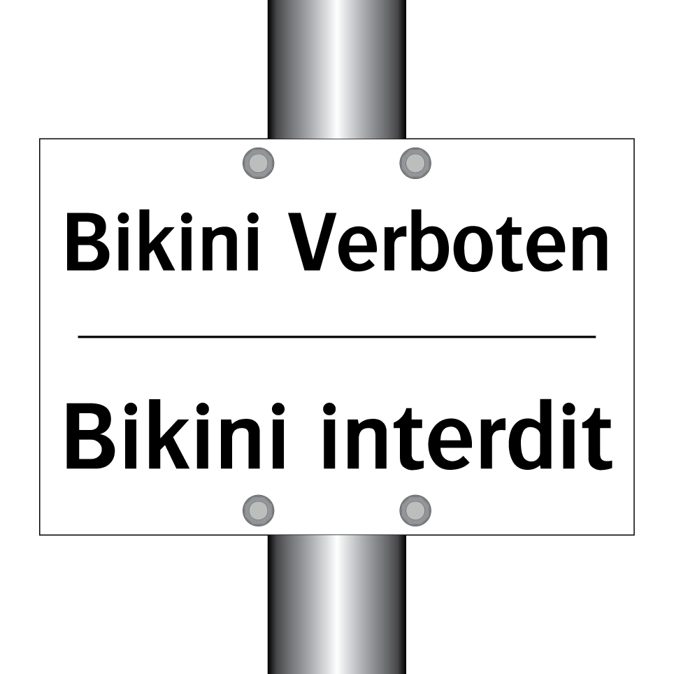 Bikini Verboten - Bikini interdit