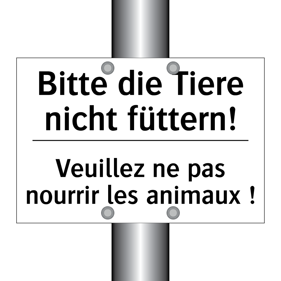 Bitte die Tiere nicht füttern! - Veuillez ne pas nourrir les animaux /.../