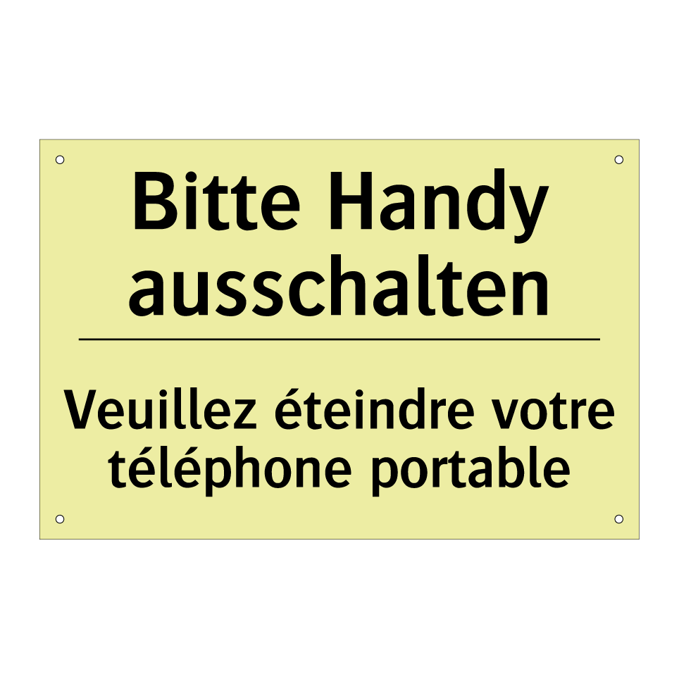 Bitte Handy ausschalten - Veuillez éteindre votre téléphone /.../