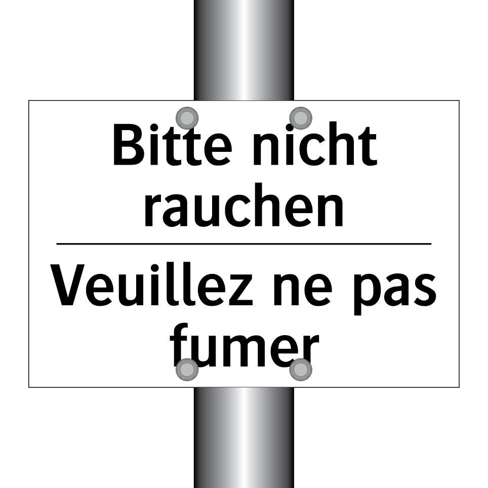 Bitte nicht rauchen - Veuillez ne pas fumer