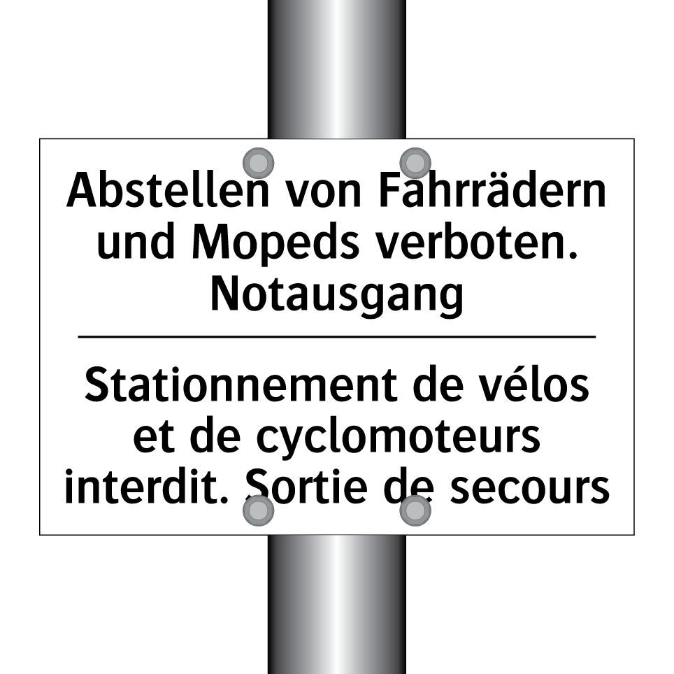 Abstellen von Fahrrädern und Mopeds /.../ - Stationnement de vélos et de cyclomoteurs /.../