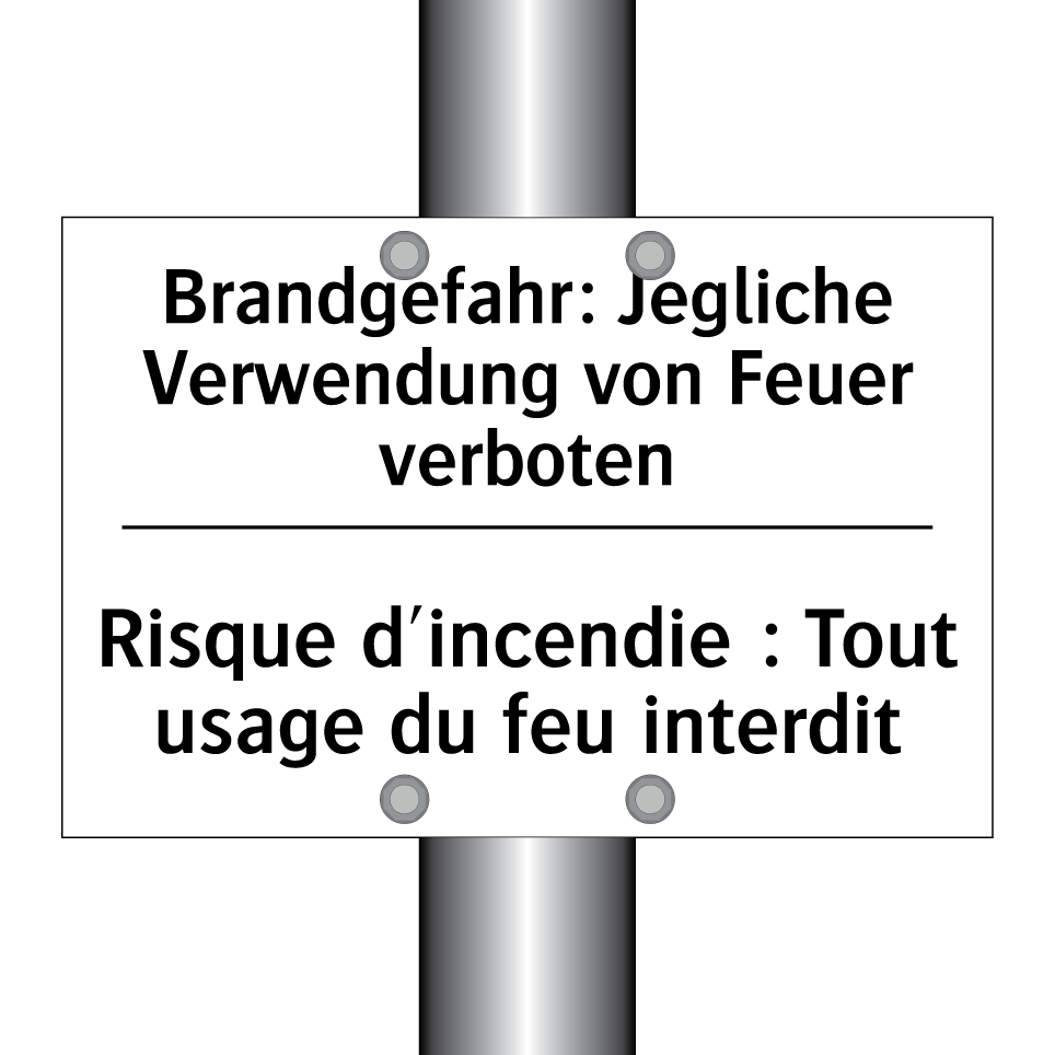 Brandgefahr: Jegliche Verwendung /.../ - Risque d'incendie : Tout usage /.../