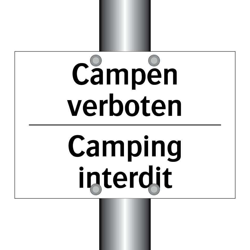 Campen verboten - Camping interdit