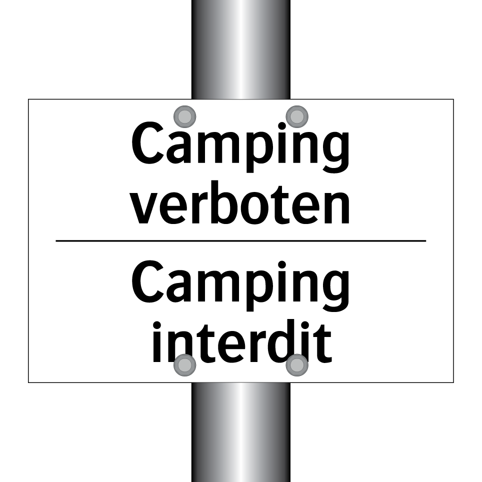 Camping verboten - Camping interdit