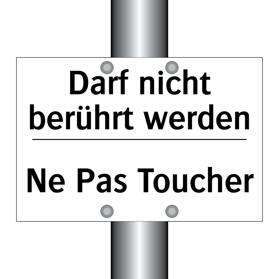 Darf nicht berührt werden - Ne Pas Toucher