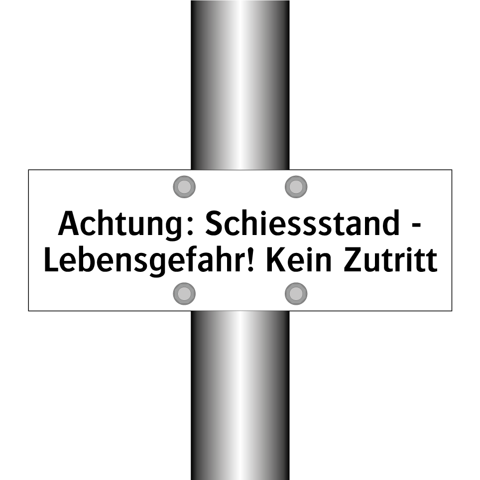 Ab hier gilt: Für Fussgänger verboten