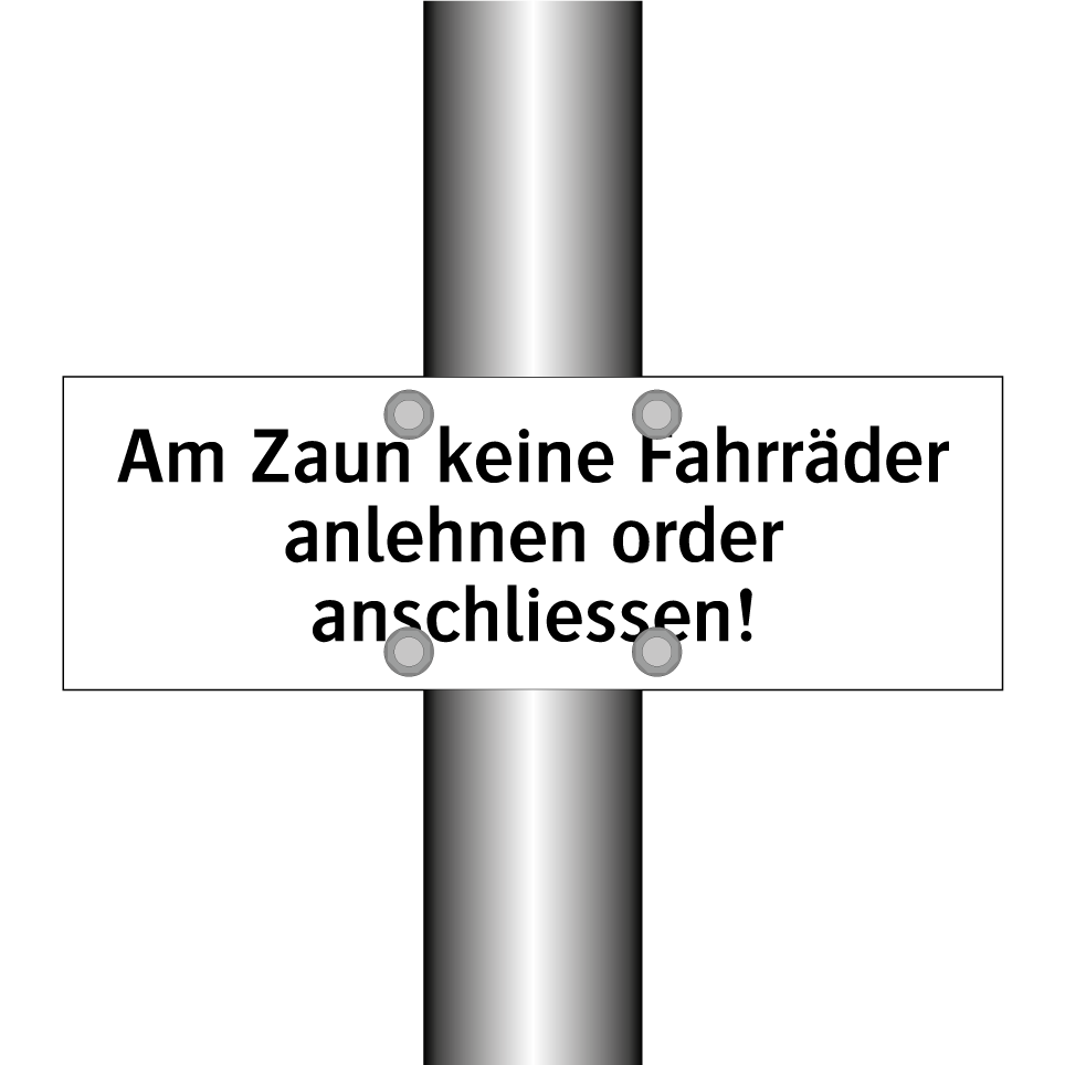 Achtung: Ladezone. Kein Zugang für Fussgänger