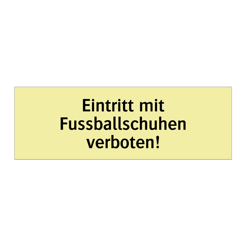 Der Genuss von Alkohol auf dem Gelände ist verboten!
